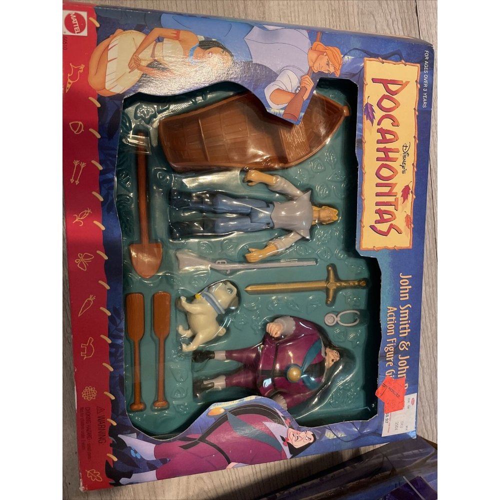 Pocahontas Action Figure Gift Set; John Smith and